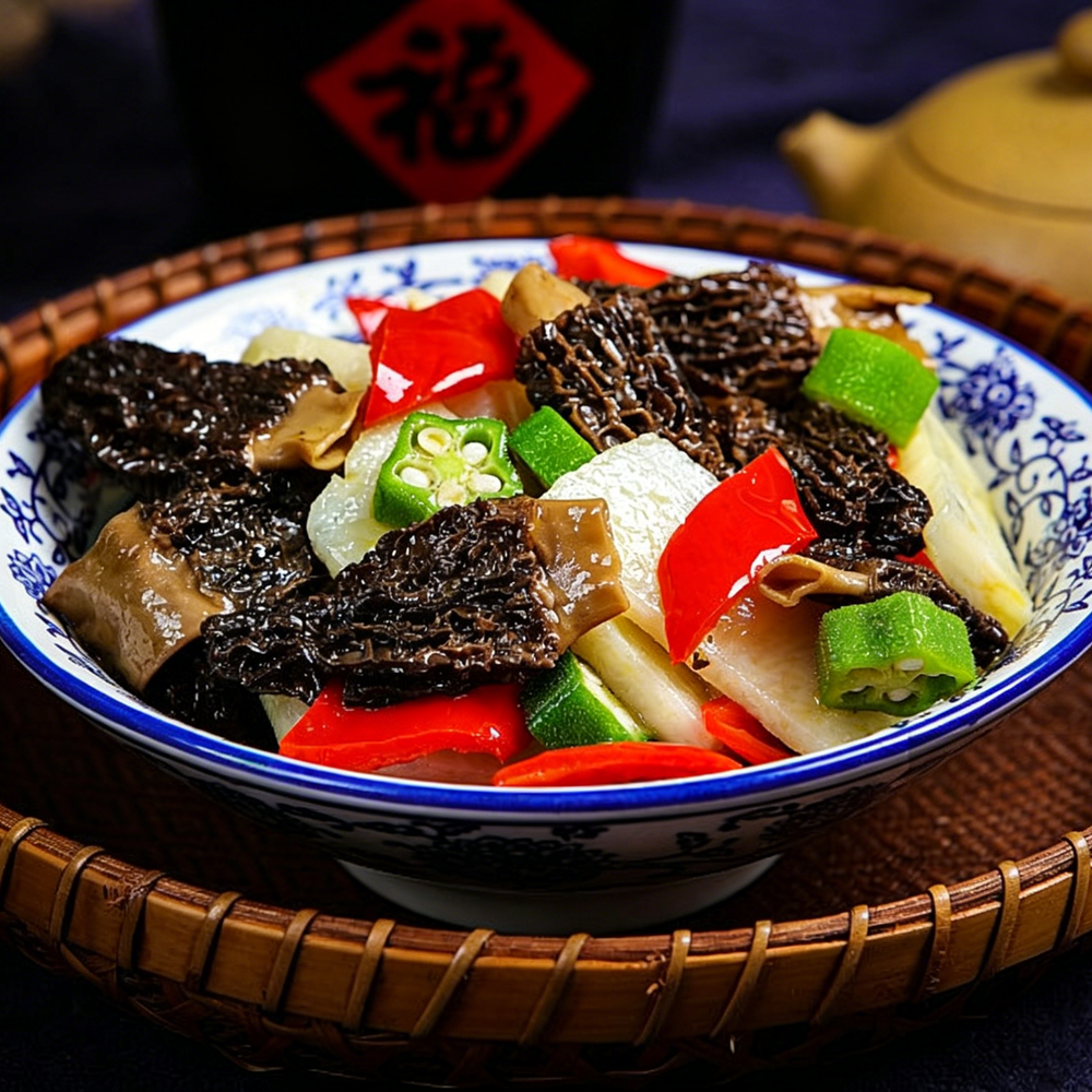 Stir-Fried Morel Mus